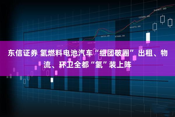 东信证券 氢燃料电池汽车“组团破圈” 出租、物流、环卫全都“氢”装上阵