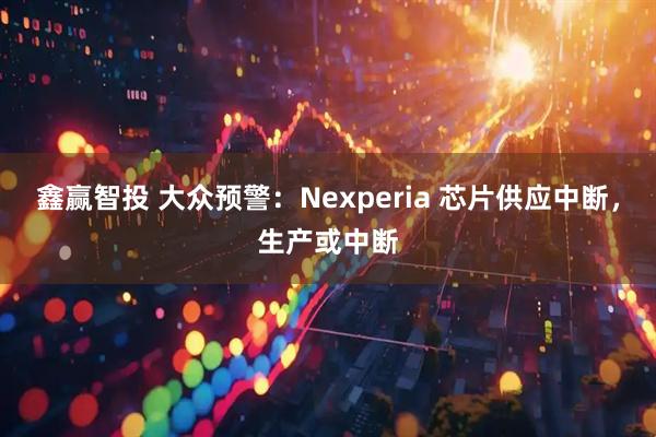 鑫赢智投 大众预警：Nexperia 芯片供应中断，生产或中断