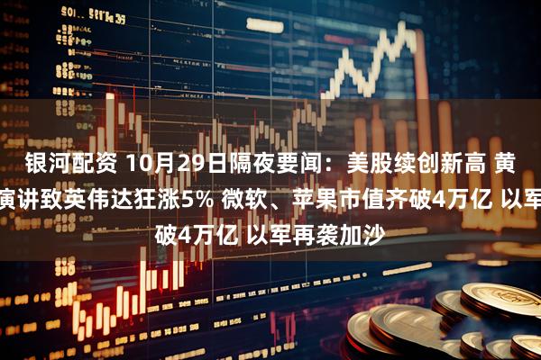 银河配资 10月29日隔夜要闻：美股续创新高 黄仁勋GTC演讲致英伟达狂涨5% 微软、苹果市值齐破4万亿 以军再袭加沙